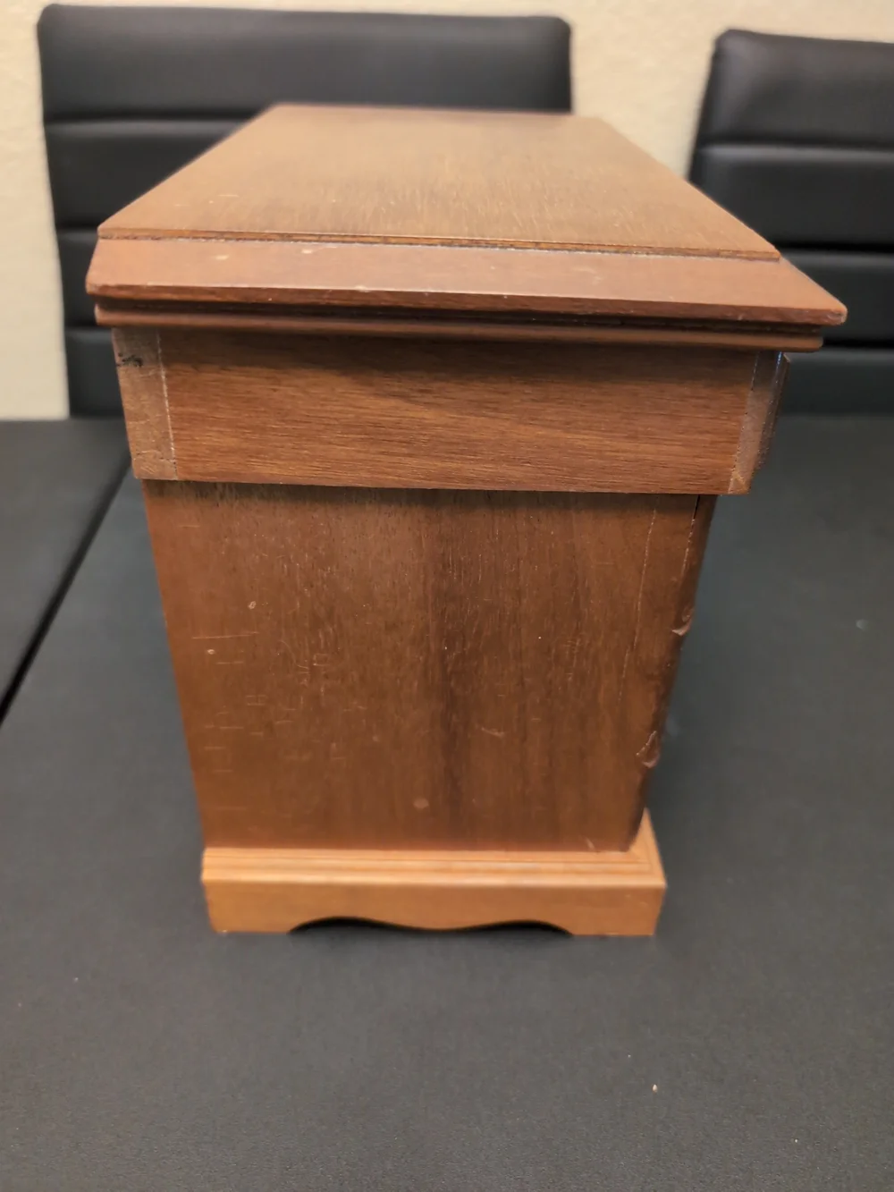 Wood Finish Jewelry Chest Organizer - Brown